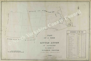 Historic map of Little Ayton 1847